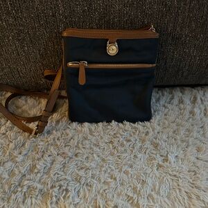 Black and Brown Crossbody Bag